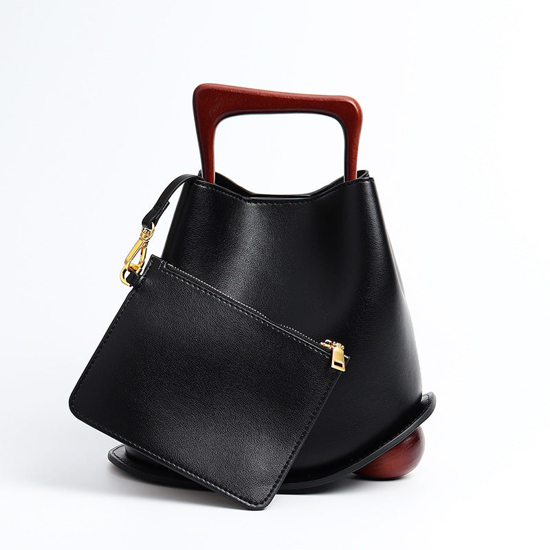Wooden crossbody bag