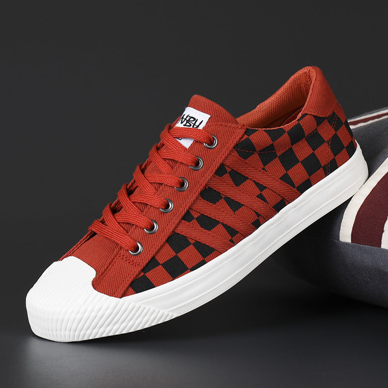 Low top shoes lace up board shoes