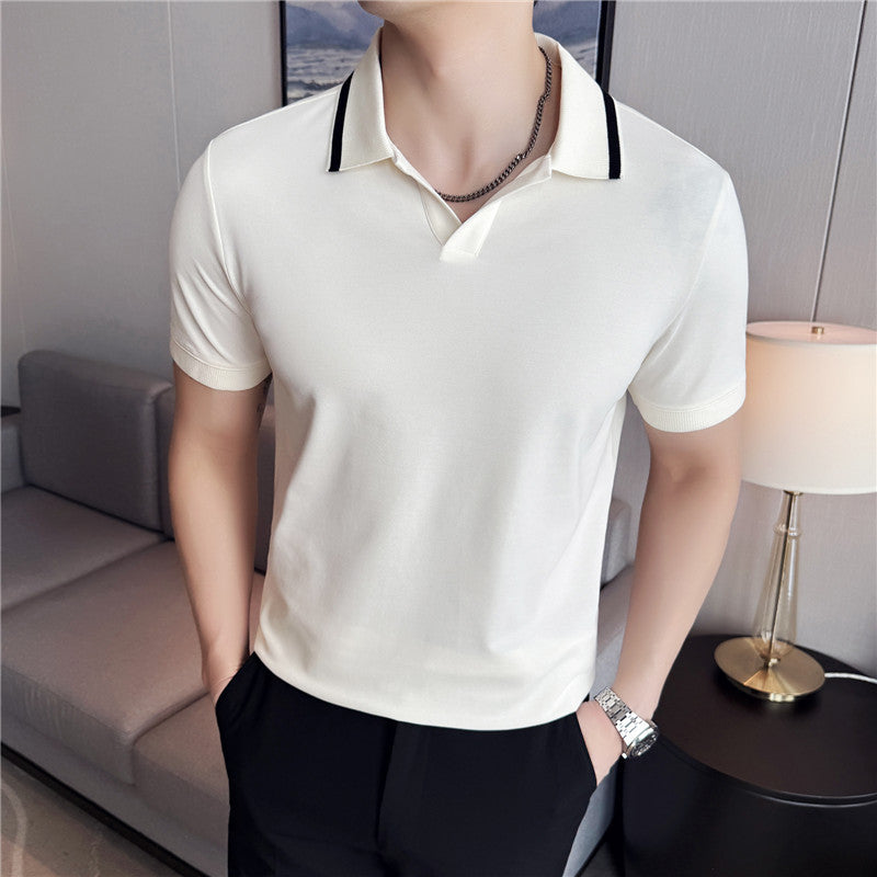 short sleeved polo shirt