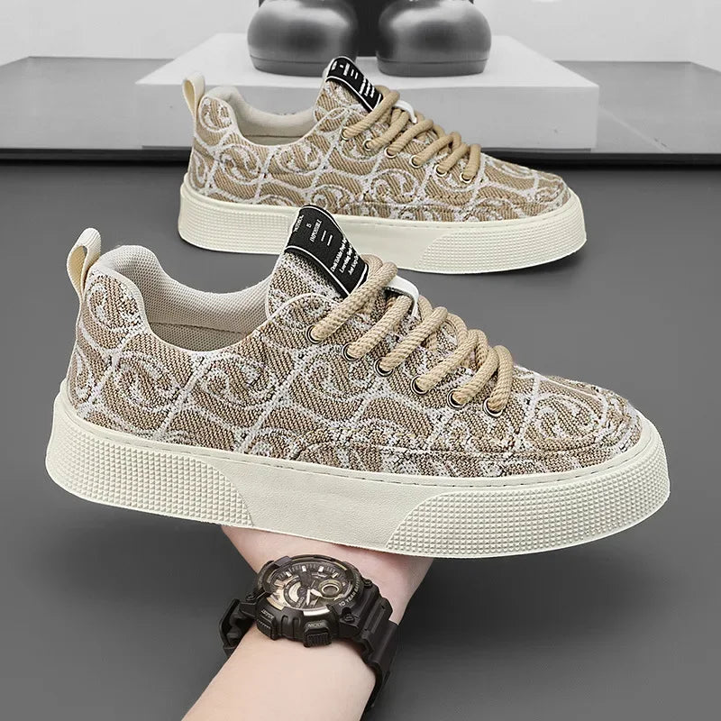 Black canvas sneakers