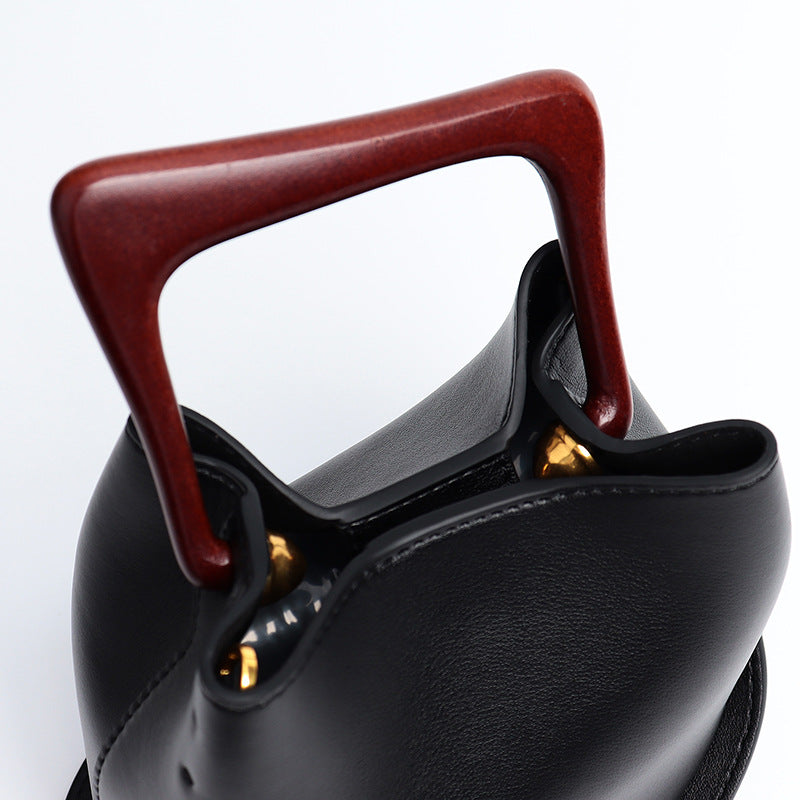 Wooden crossbody bag