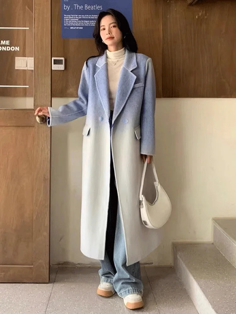 Vintage Long Woolen Coat