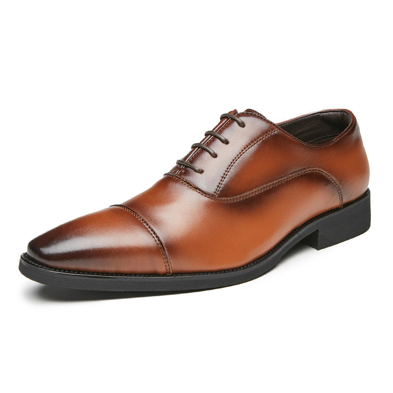 lace-up leather shoes