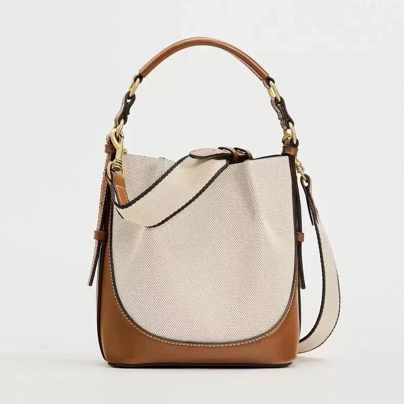 Casual One-shoulder Bucket Bag