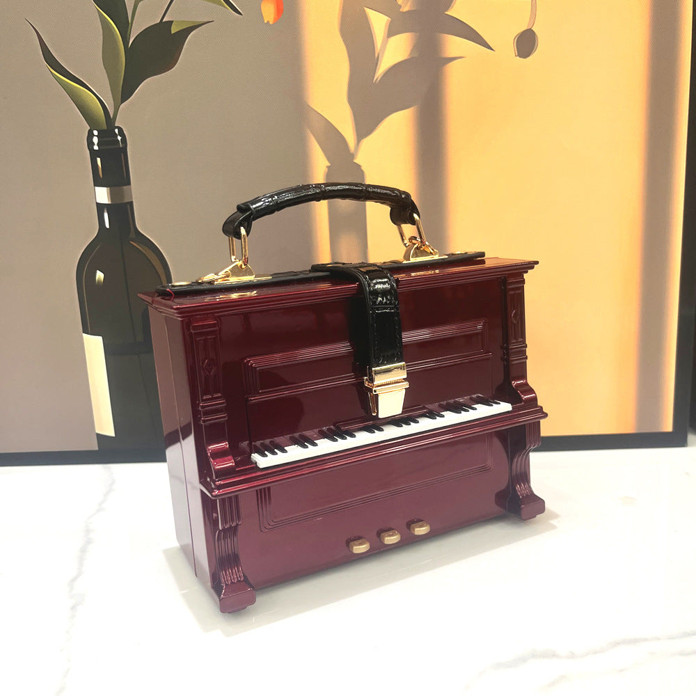 Piano Acrylic Box Shoulder Crossbody Bag