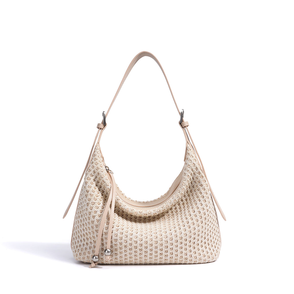 Fashion Straw Woven Dumpling Bag