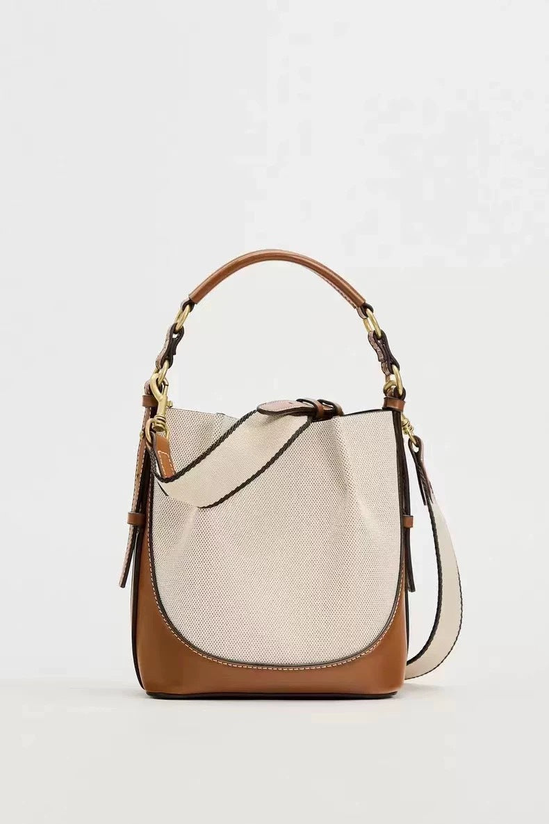 Casual One-shoulder Bucket Bag