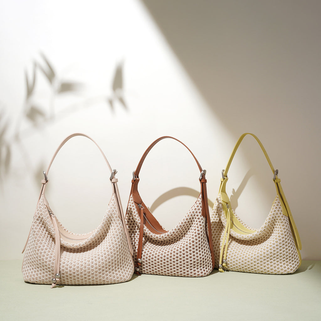 Fashion Straw Woven Dumpling Bag