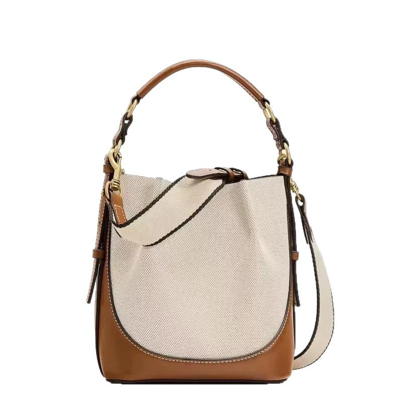 Casual One-shoulder Bucket Bag