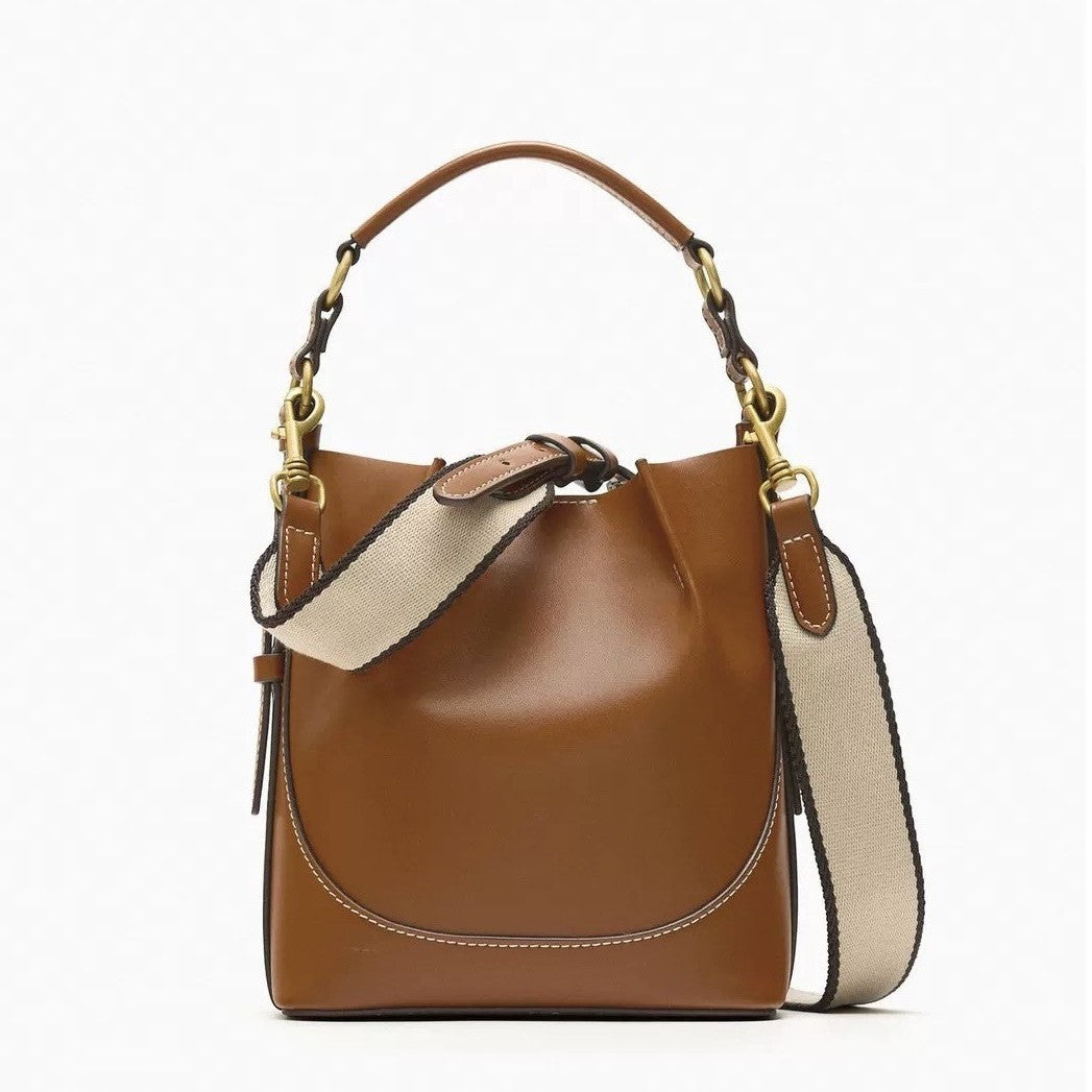Casual One-shoulder Bucket Bag