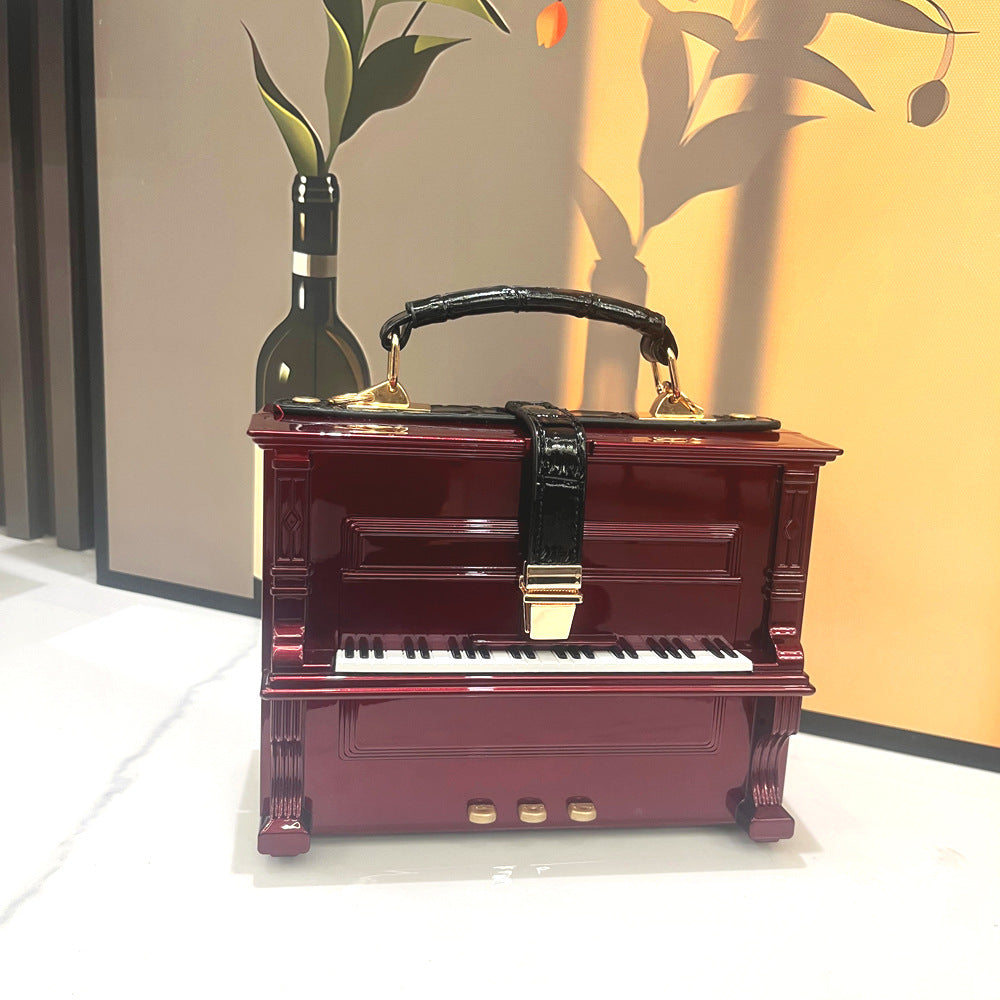 Piano Acrylic Box Shoulder Crossbody Bag