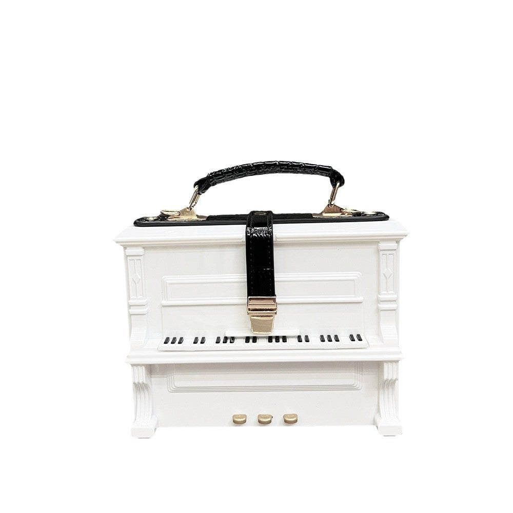 Piano Acrylic Box Shoulder Crossbody Bag