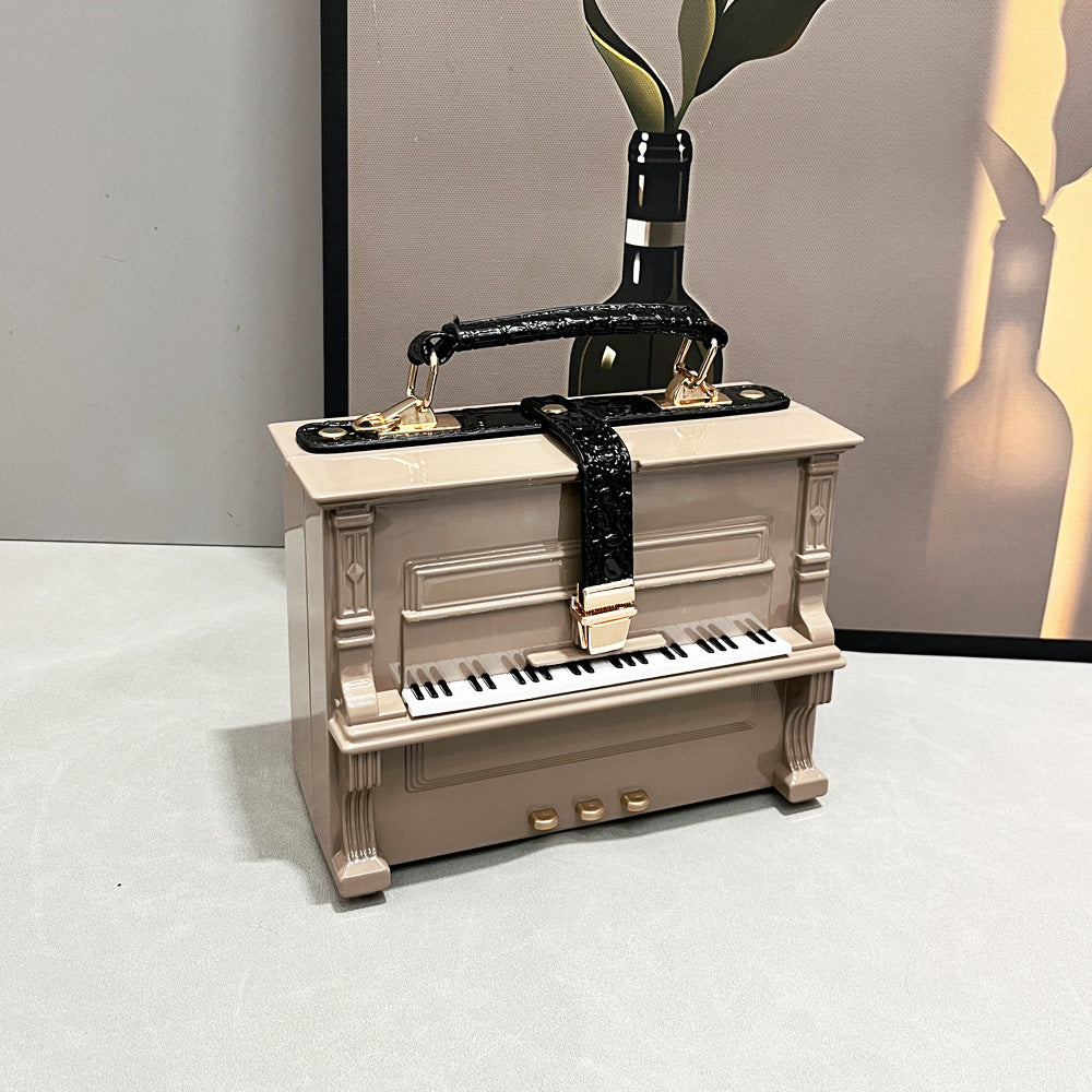 Piano Acrylic Box Shoulder Crossbody Bag