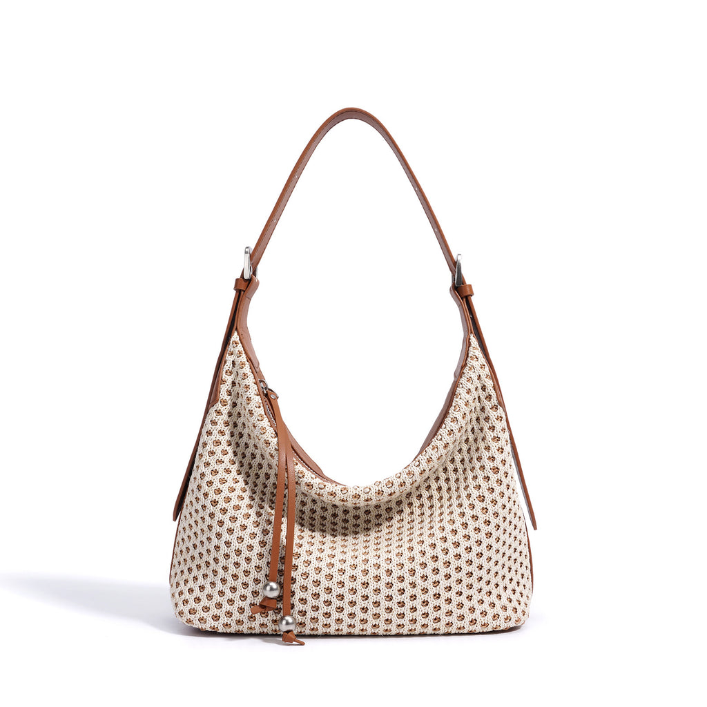 Fashion Straw Woven Dumpling Bag
