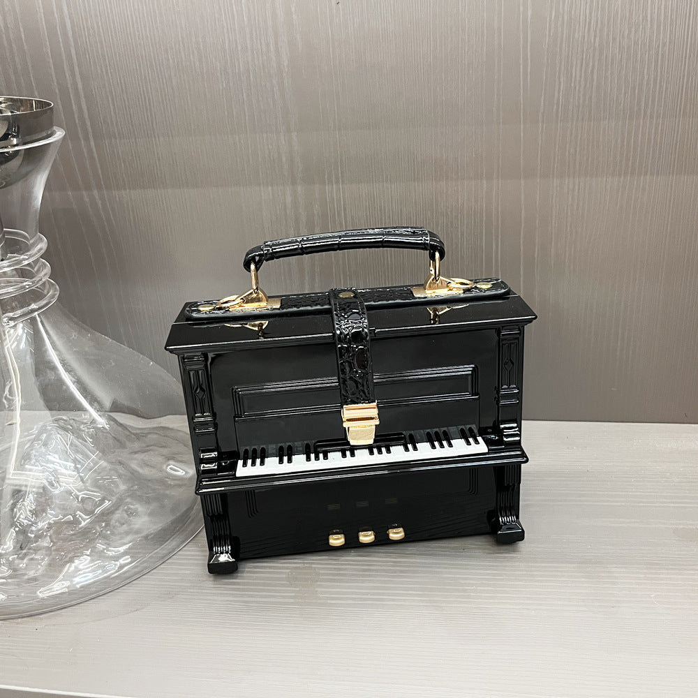 Piano Acrylic Box Shoulder Crossbody Bag