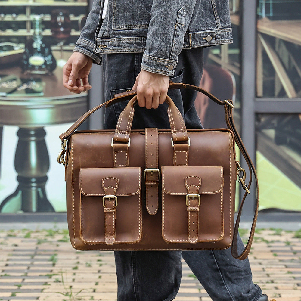 Genuine Leather Business Bag