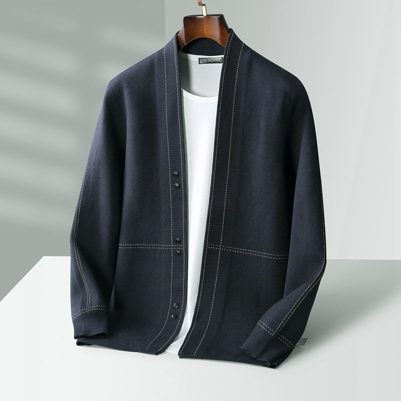 Line Knitted  Cashmere Coat