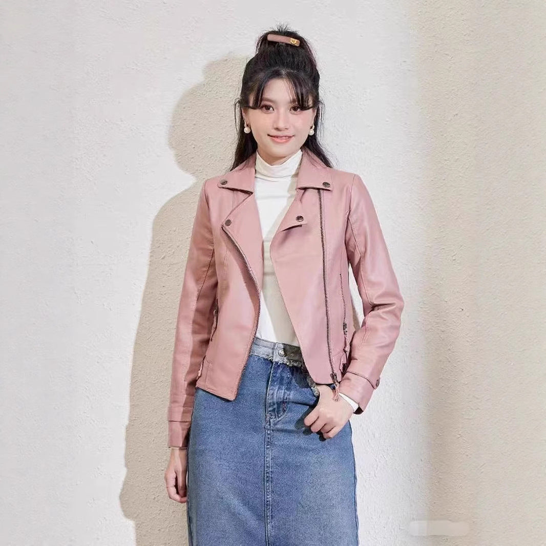 short leatherlook jacket