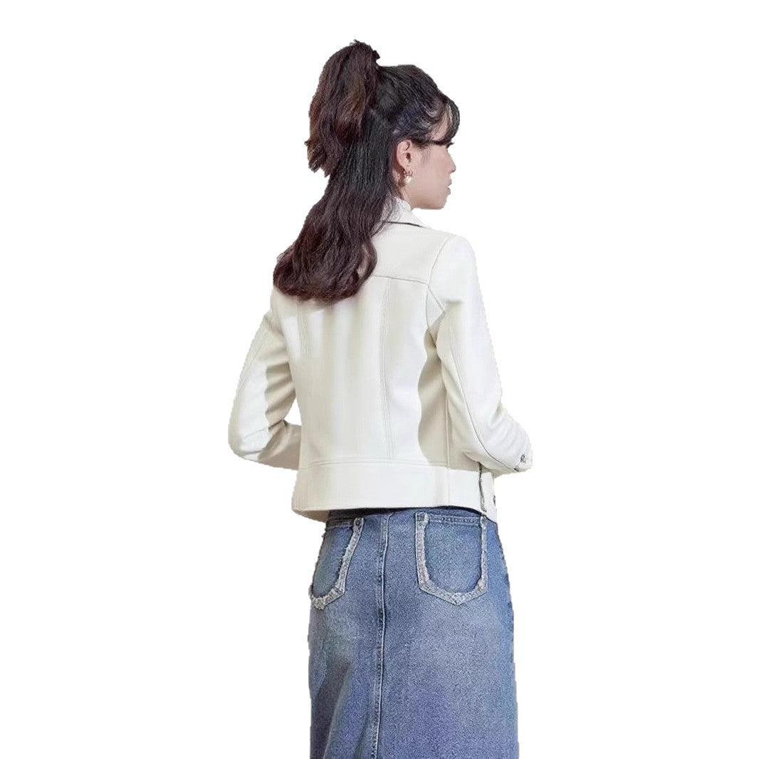 short leatherlook jacket