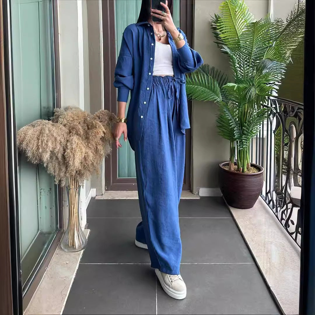 Long Sleeve Shirt Two-piece Set (tm 5XL)!!