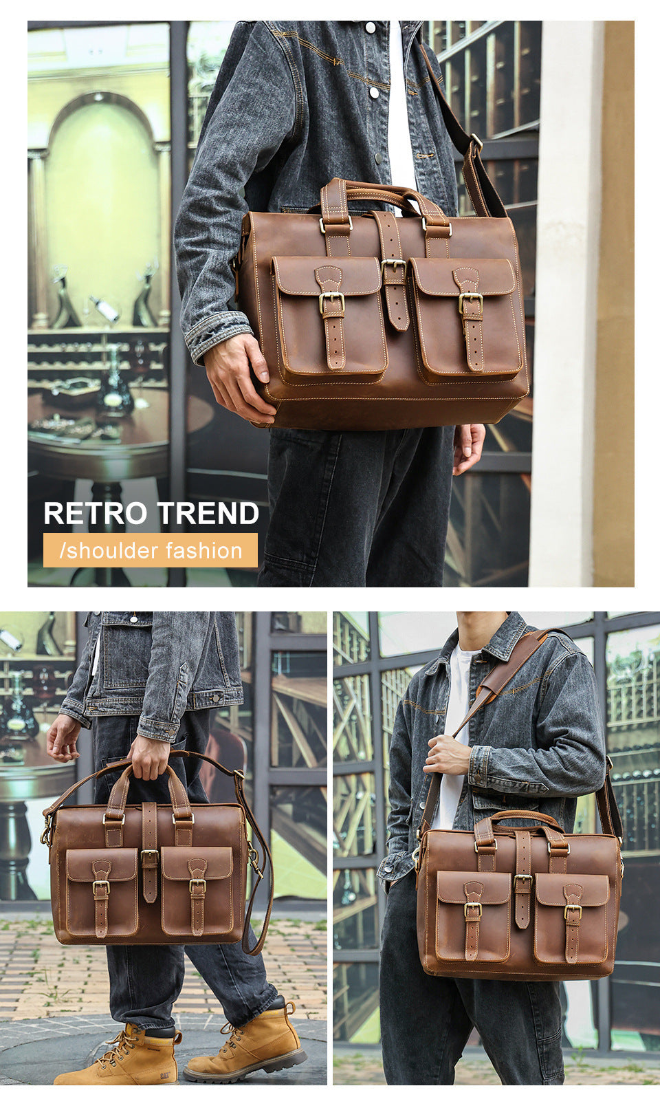 Genuine Leather Business Bag