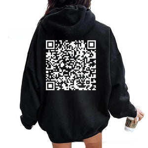 F* U QR Code unisex Hoodie (tm 5XL!!)