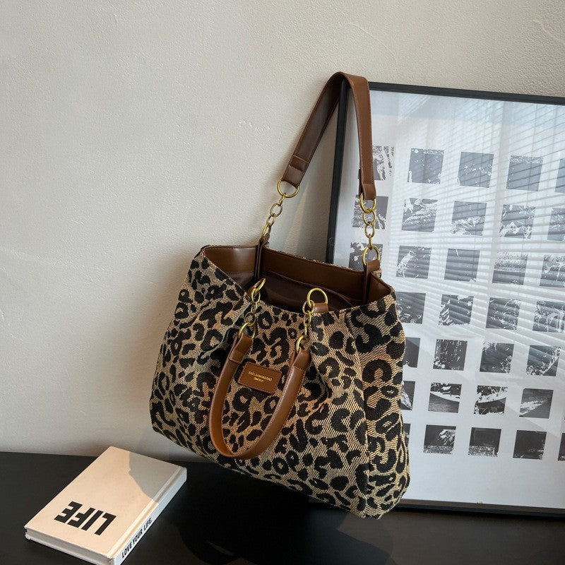 Leopard Print Tote Bag