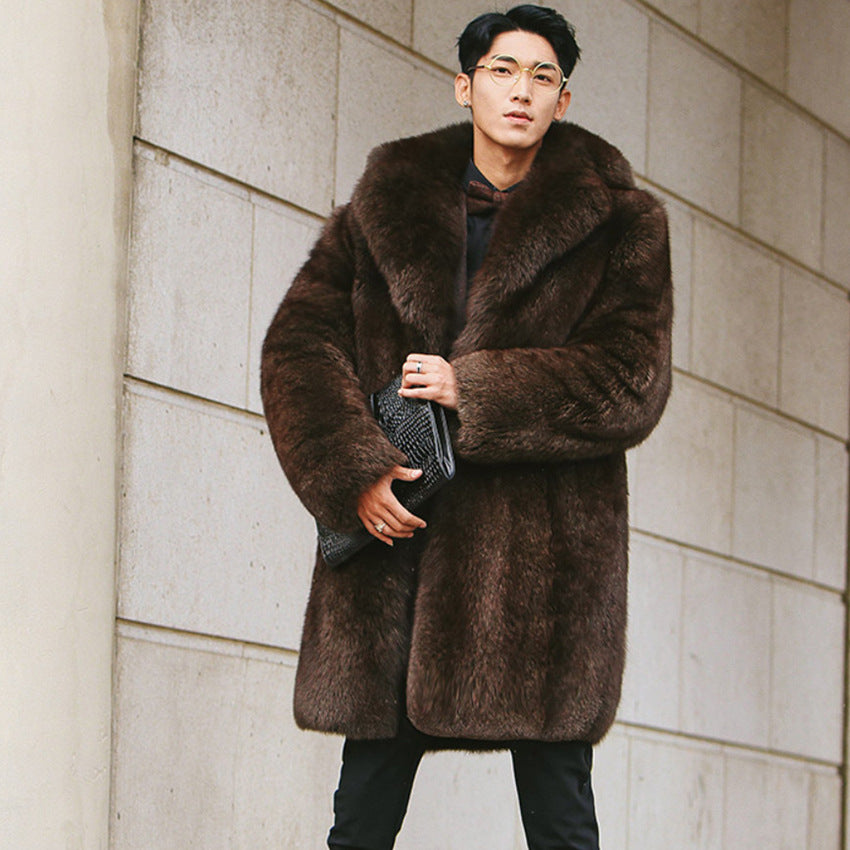 Faux Fur Trench Coat (tm 6XL)!!