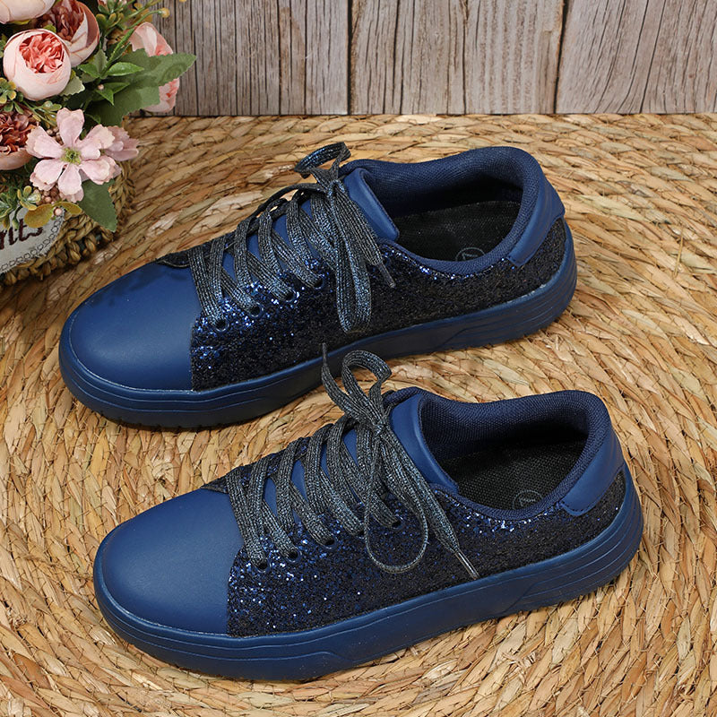 Glitter Sequin Design Flats Shoes