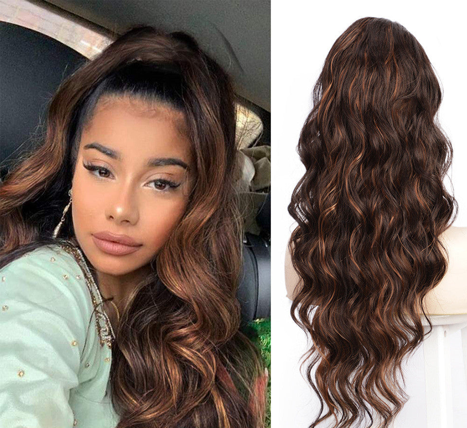 Wig Big Wave Drawstring Ponytail
