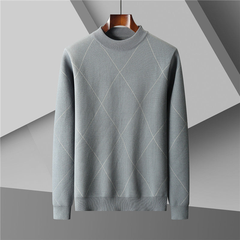 Half Turtleneck Jacquard Knitted Sweater (tm 7XL)!!