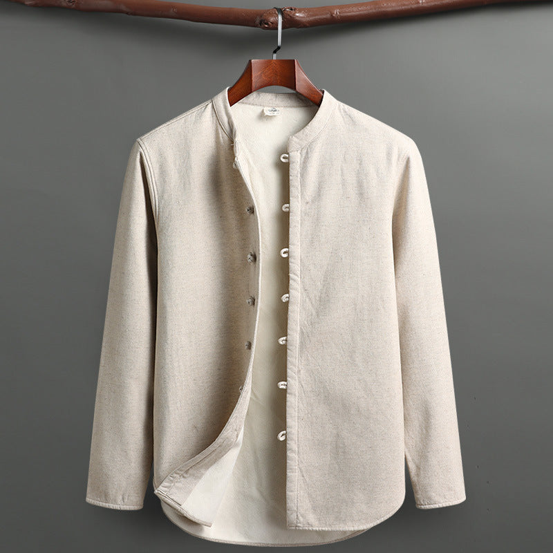 Long Sleeve Cotton Linen Two piece set (tm 5XL)!!