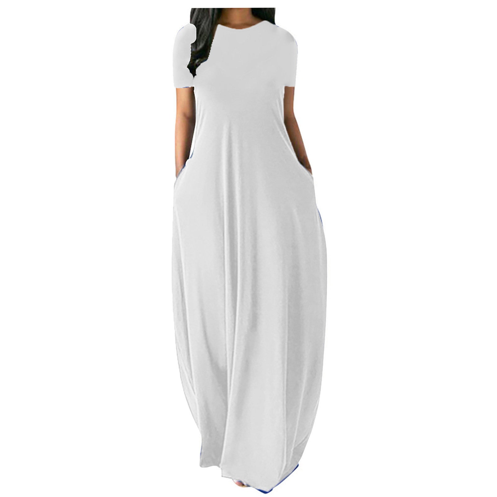 Round Neck Pocket Dress