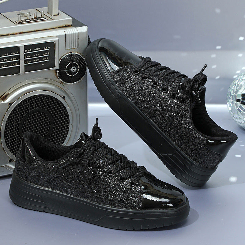 Glitter Sequin Design Flats Shoes