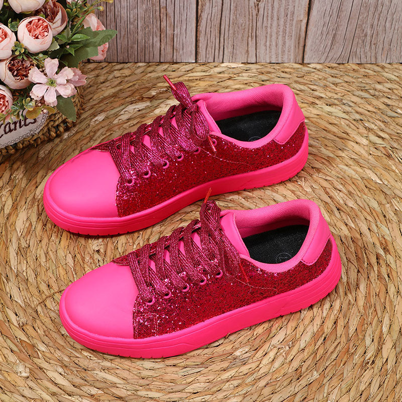 Glitter Sequin Design Flats Shoes