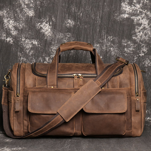 **REAL**Leather Hand Luggage Bag