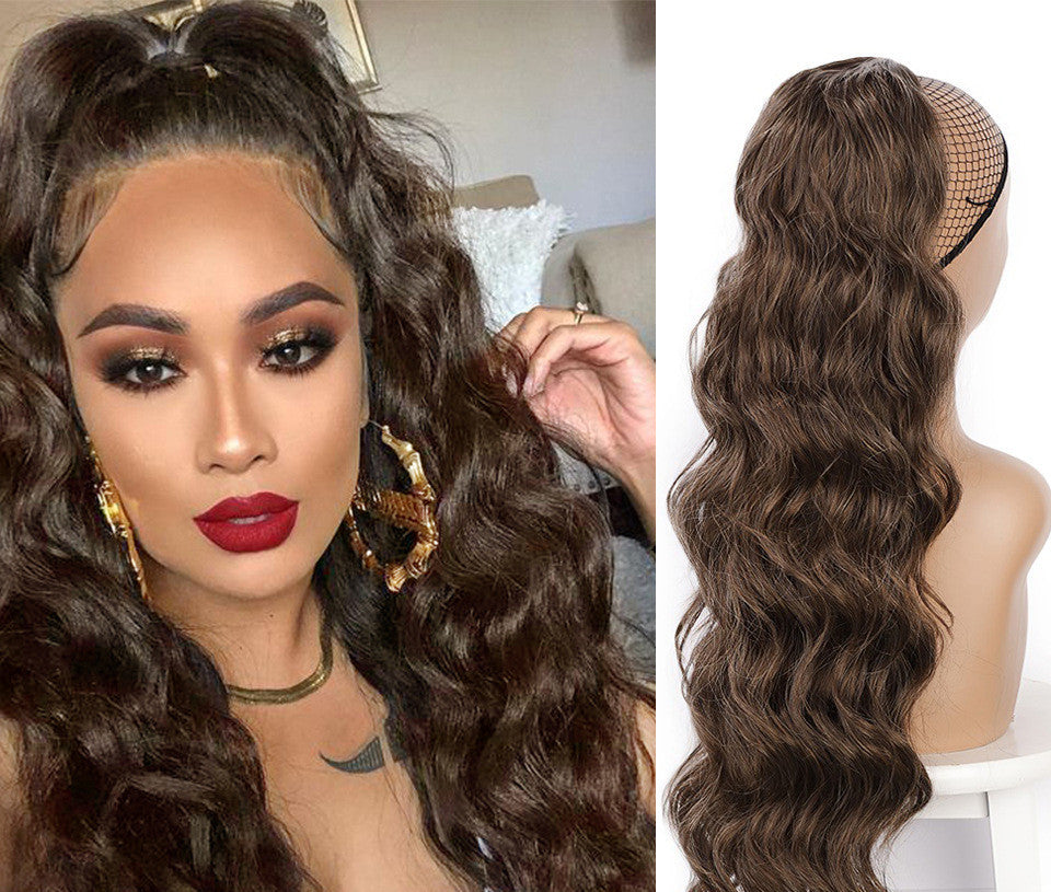 Wig Big Wave Drawstring Ponytail