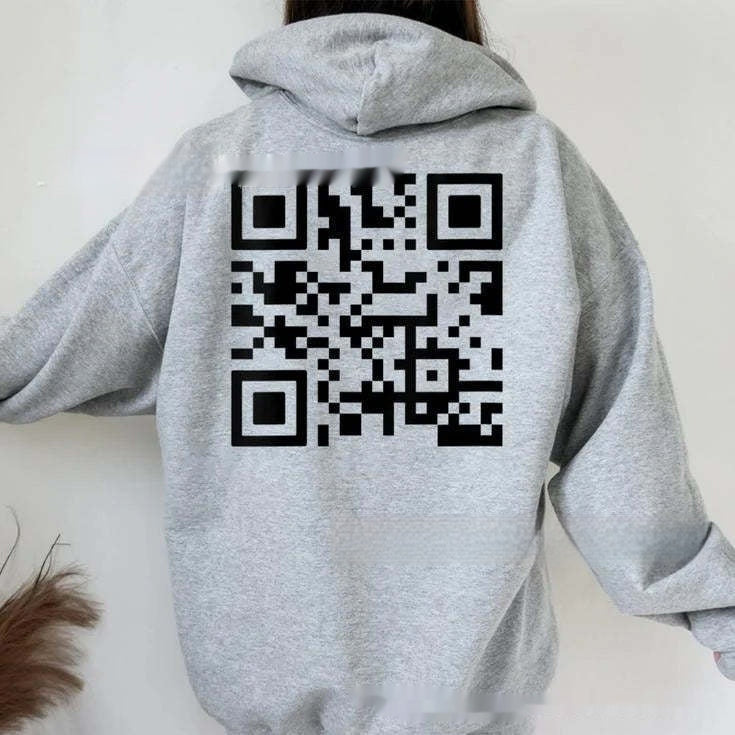 F* U QR Code unisex Hoodie (tm 5XL!!)