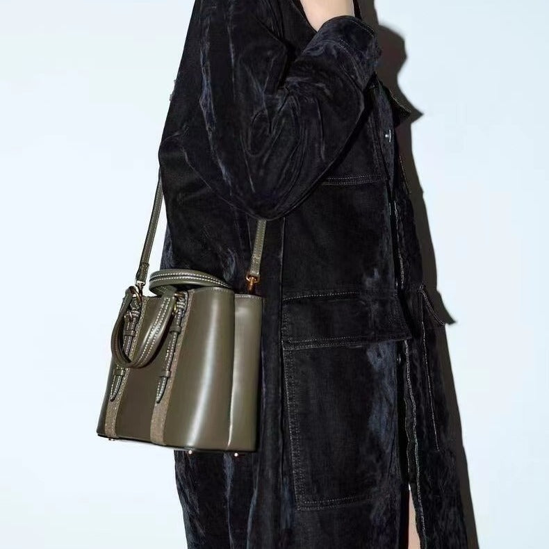 Olive Green Mini City  Bag