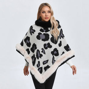 Leopard Print Poncho