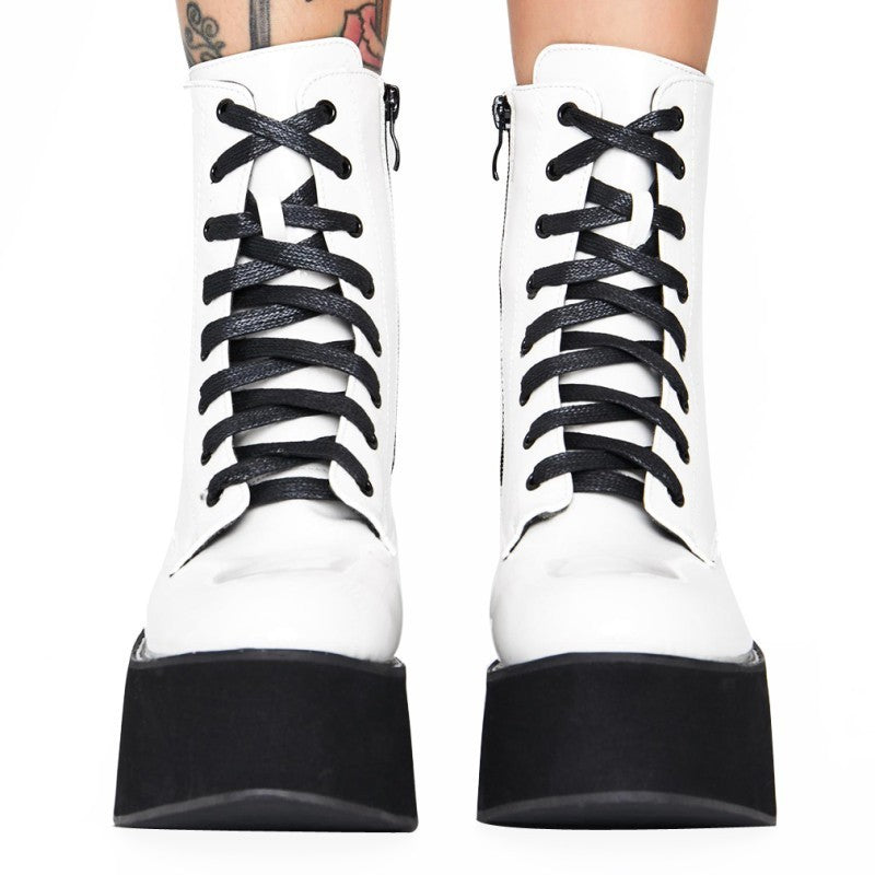 Lace-up Platform Ankle Boots