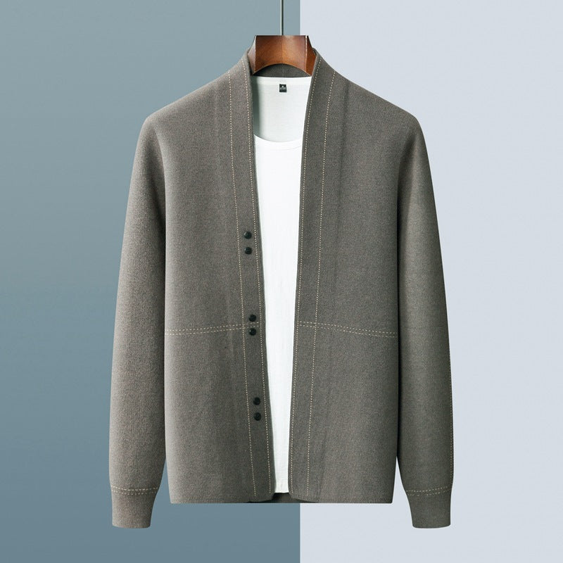 Line Knitted  Cashmere Coat