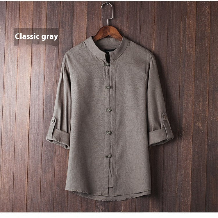 Men's Linen Vintage Shirt (tm 5XL)!!
