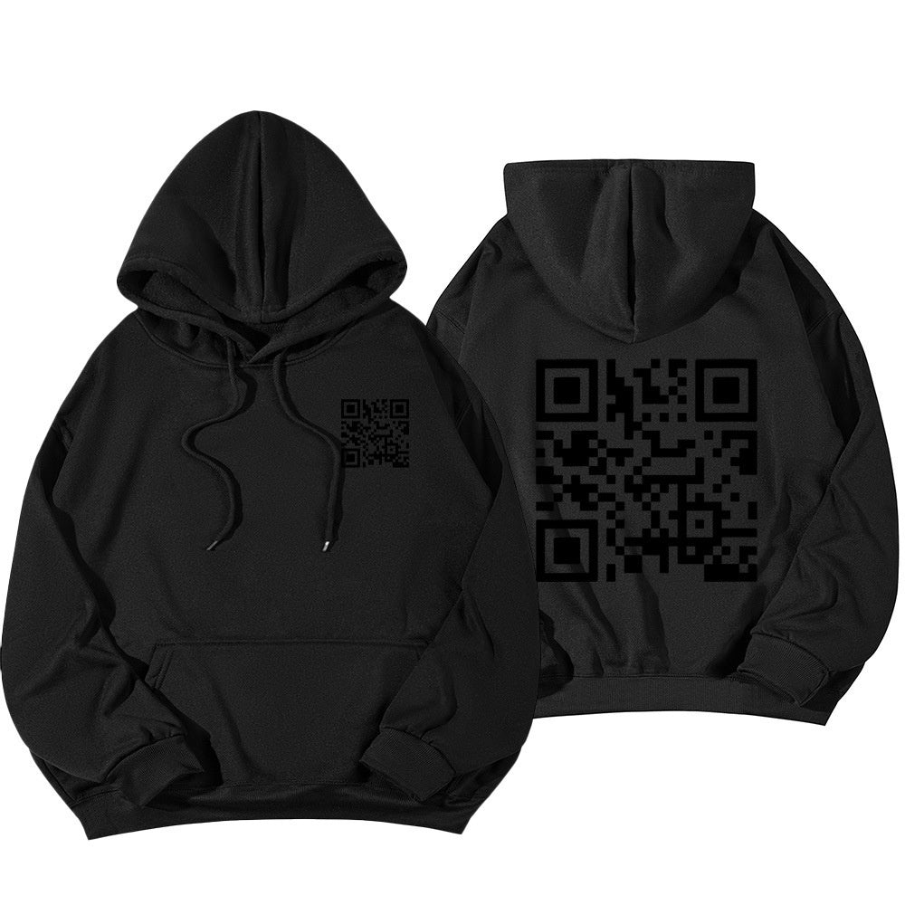 F* U QR Code unisex Hoodie (tm 5XL!!)