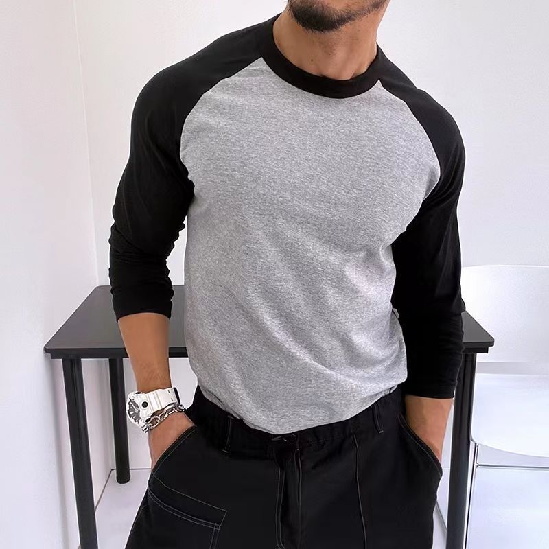 Round Neck Casual Raglan
