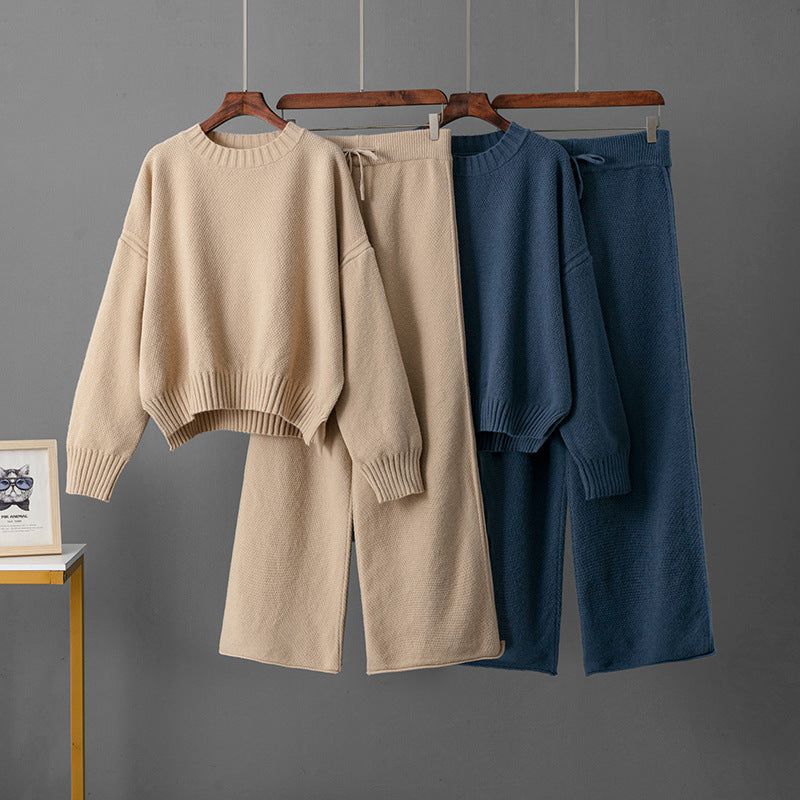 Pullover Sweater/Pants Two-piece Set