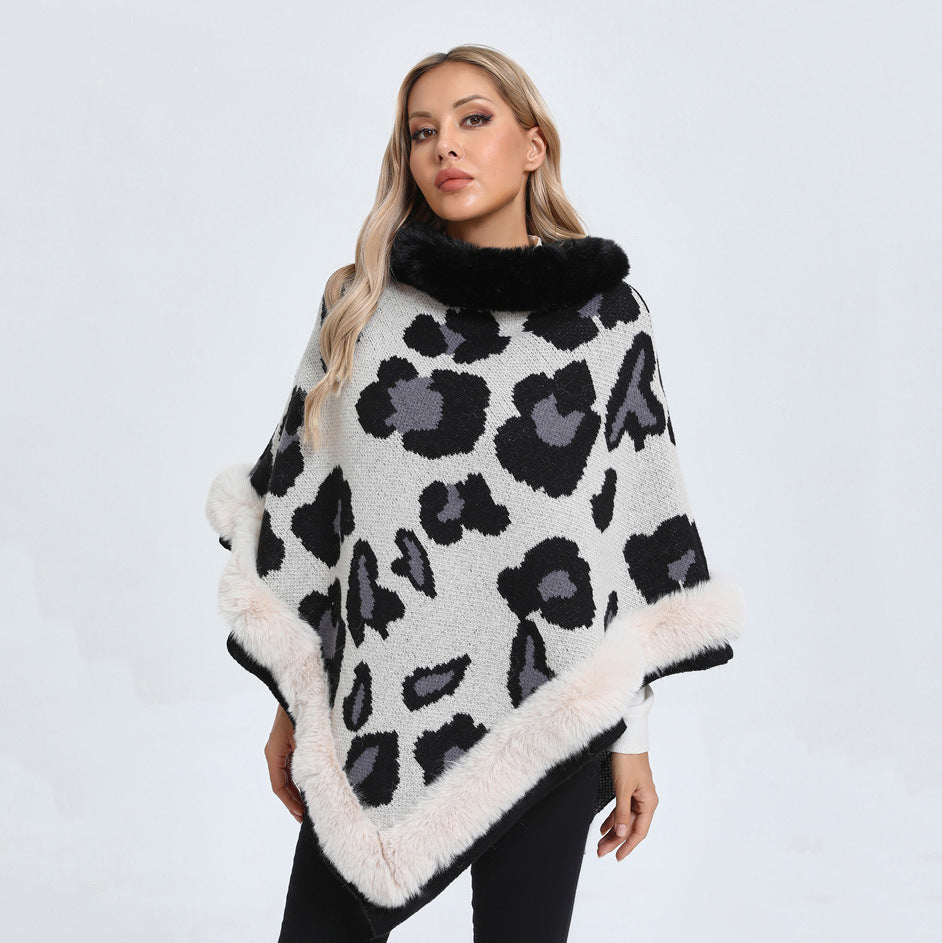 Leopard Print Poncho