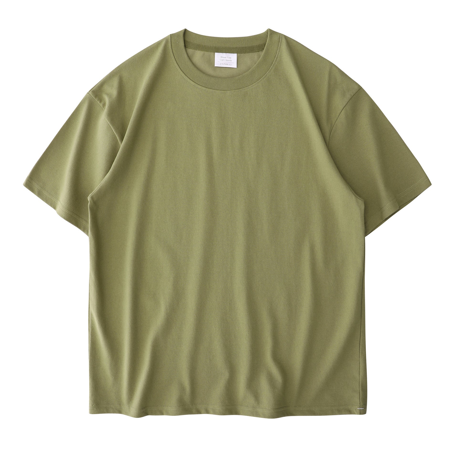 Cotton T-shirt Round Neck Thickened