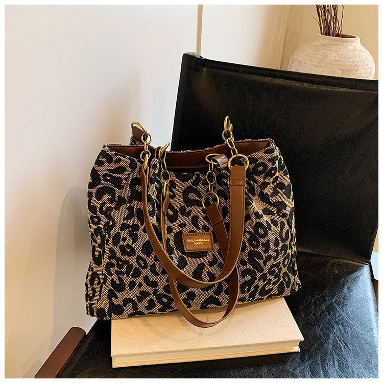 Leopard Print Tote Bag
