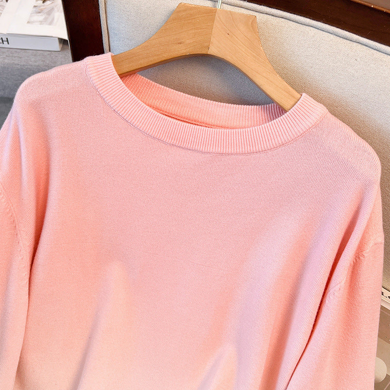 Loose Round Neck Pullover Sweater